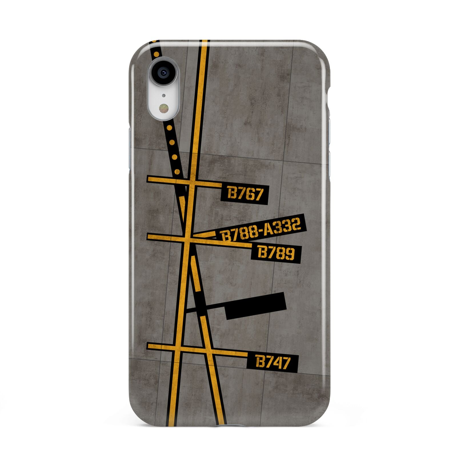 Airport Parking Markings Apple iPhone XR White 3D Tough Case