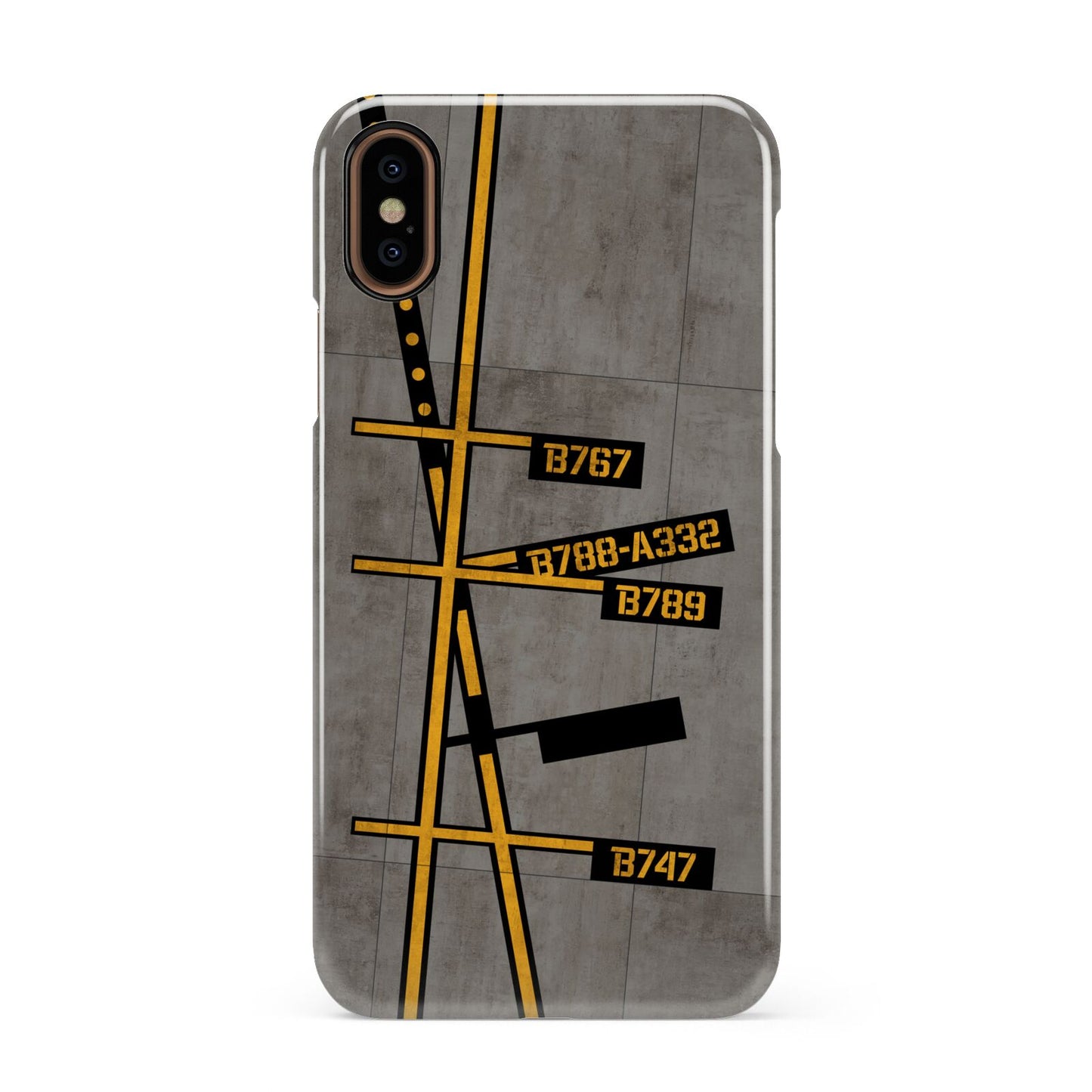 Airport Parking Markings Apple iPhone XS 3D Snap Case
