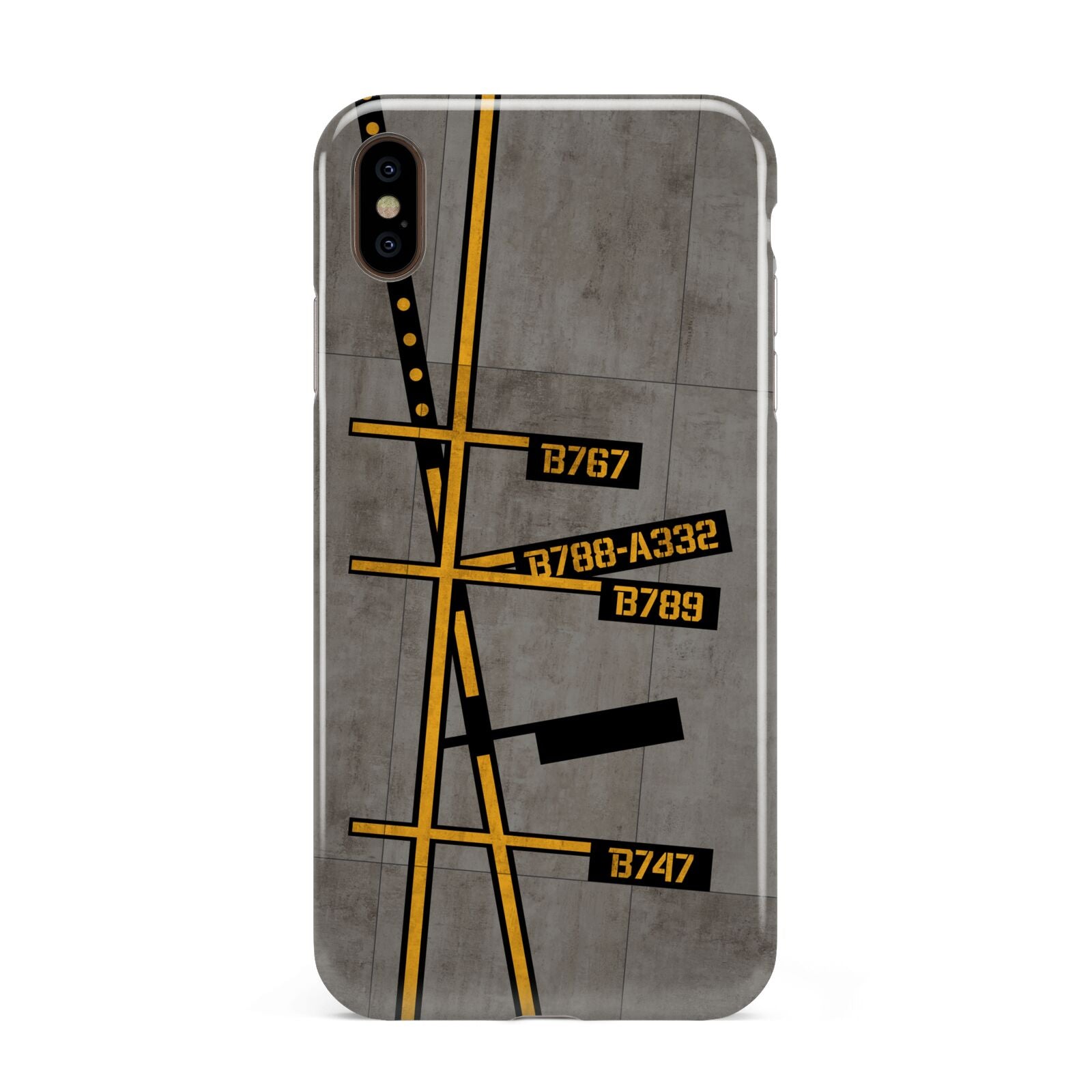 Airport Parking Markings Apple iPhone Xs Max 3D Tough Case