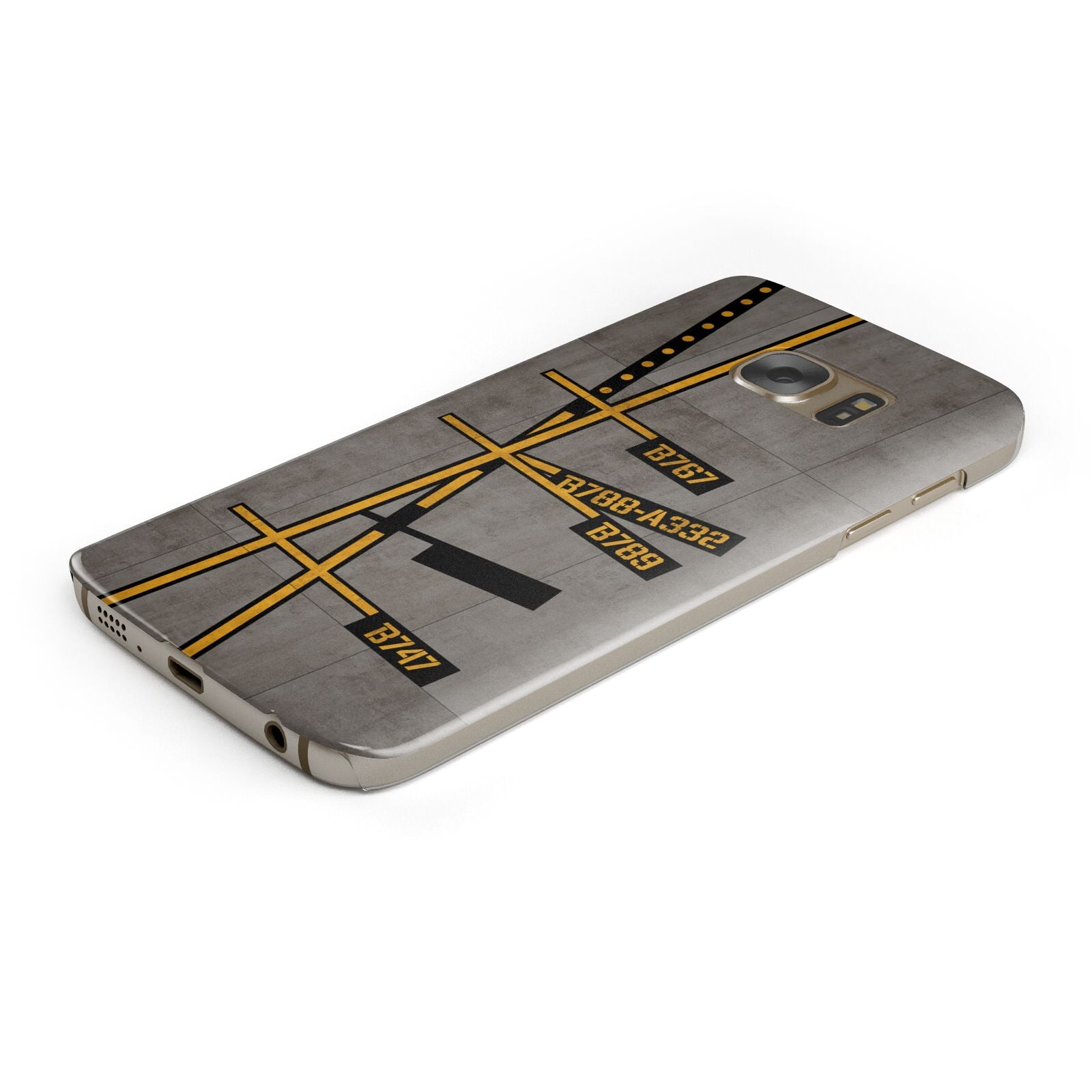 Airport Parking Markings Protective Samsung Galaxy Case Angled Image