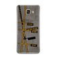 Airport Parking Markings Samsung Galaxy A3 2016 Case on gold phone