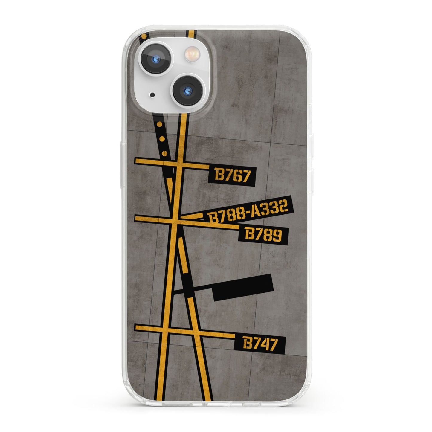 Airport Parking Markings iPhone 13 Clear Bumper Case
