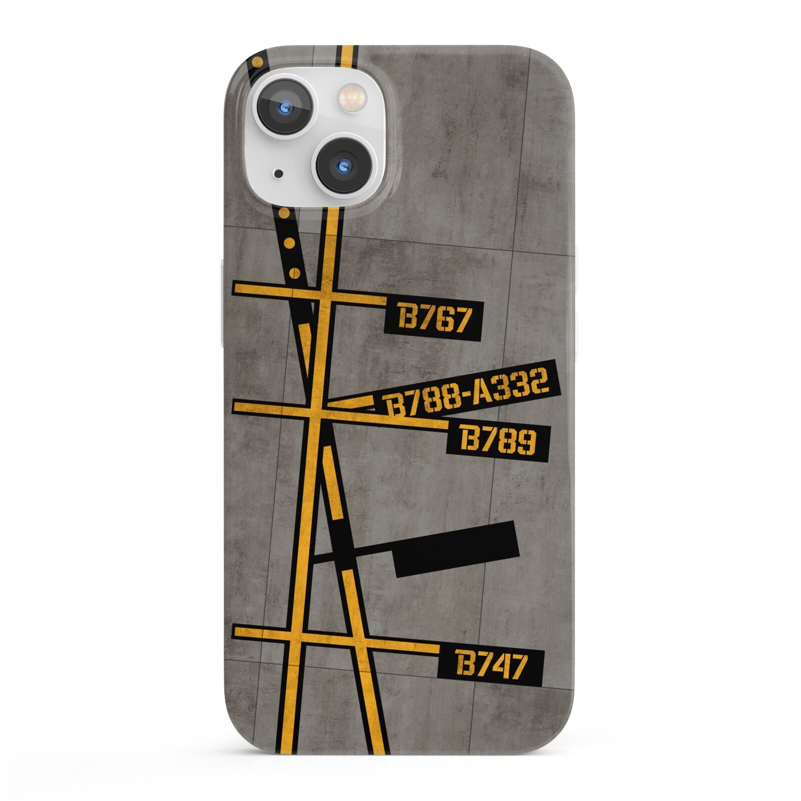 Airport Parking Markings iPhone 13 Full Wrap 3D Snap Case