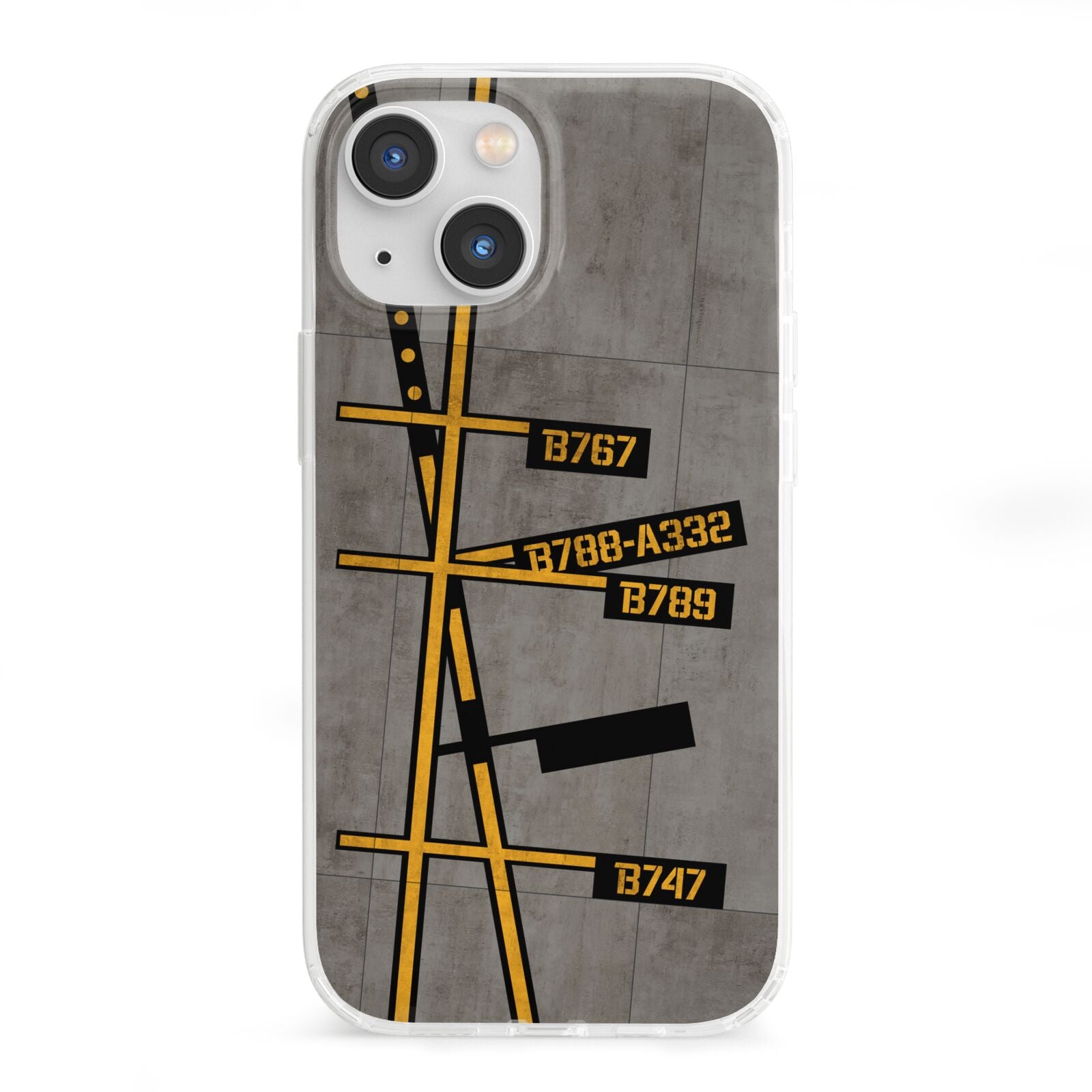 Airport Parking Markings iPhone 13 Mini Clear Bumper Case