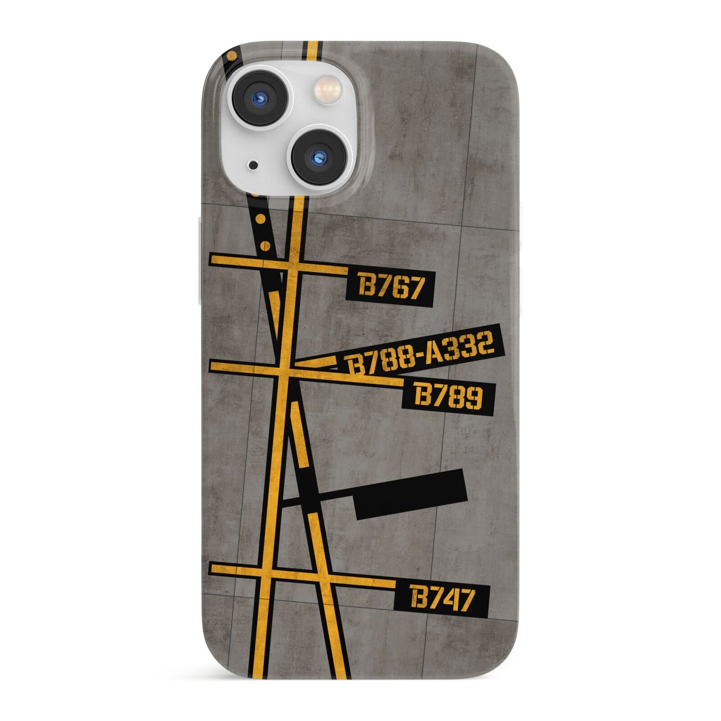 Airport Parking Markings iPhone 13 Mini Full Wrap 3D Snap Case