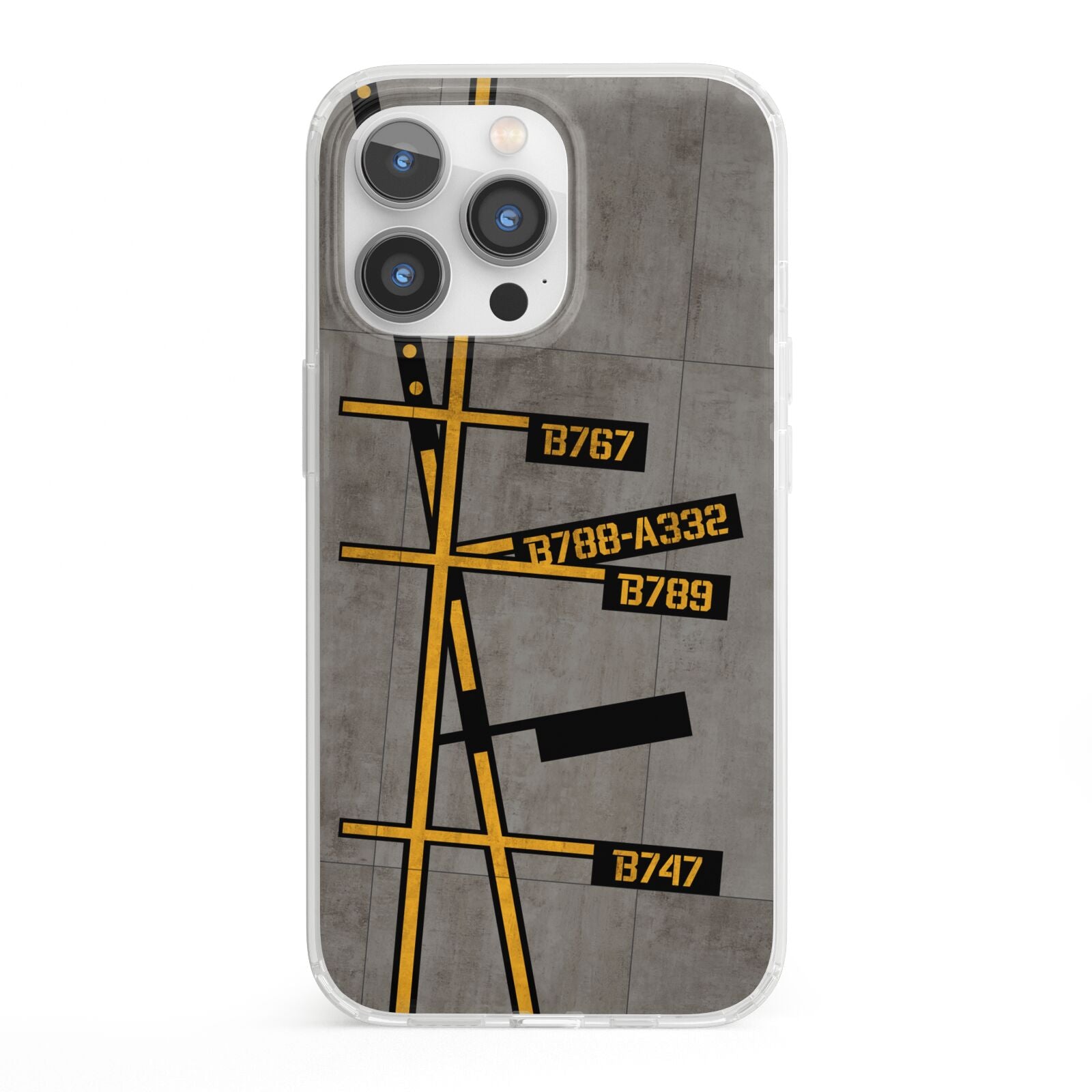 Airport Parking Markings iPhone 13 Pro Clear Bumper Case