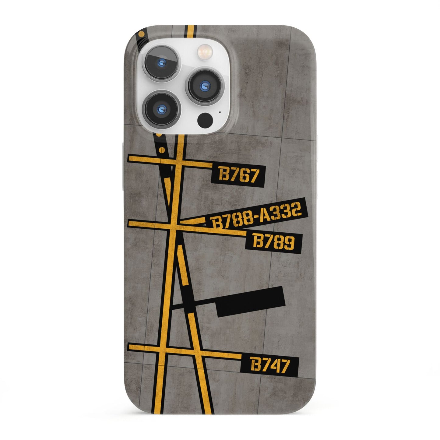 Airport Parking Markings iPhone 13 Pro Full Wrap 3D Snap Case