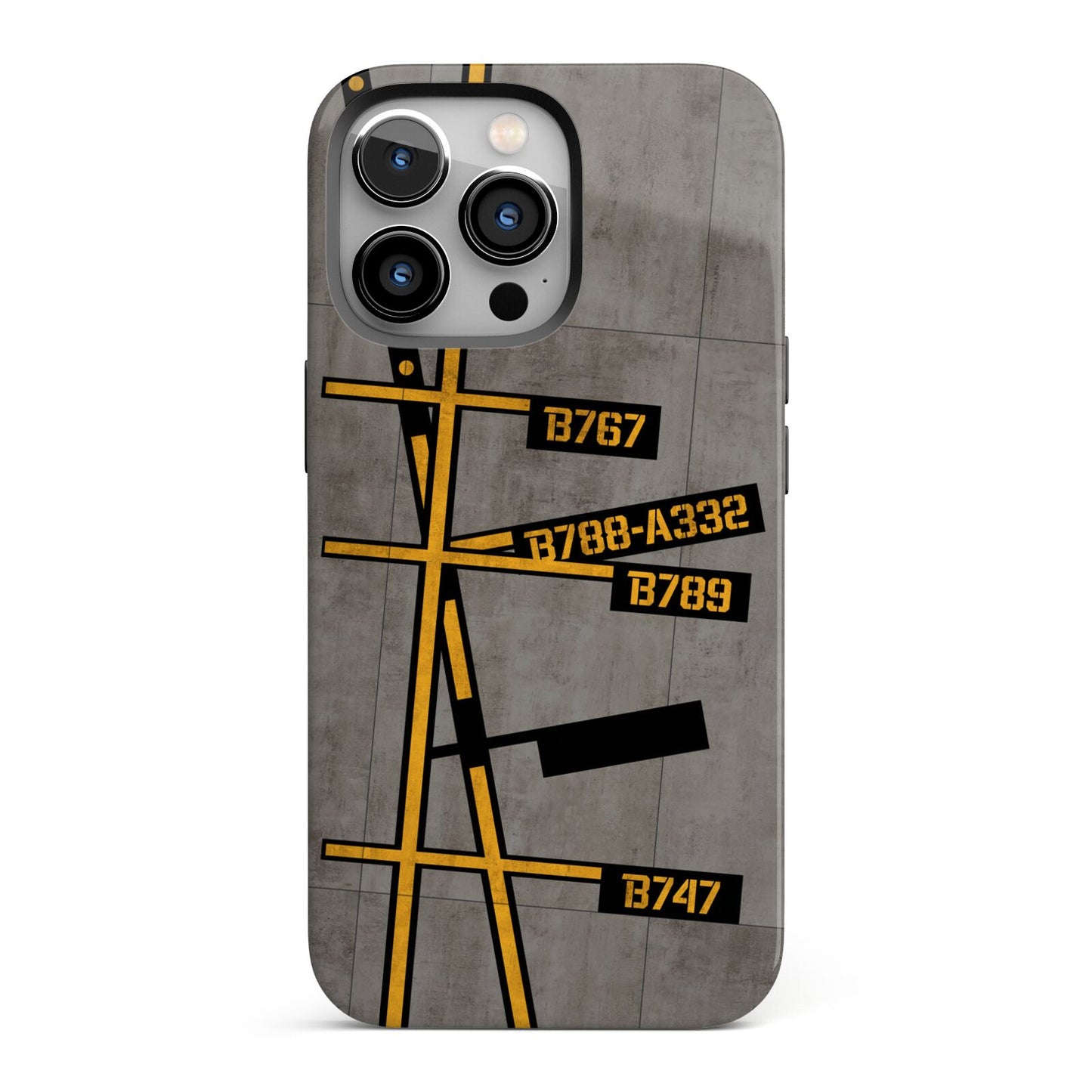 Airport Parking Markings iPhone 13 Pro Full Wrap 3D Tough Case