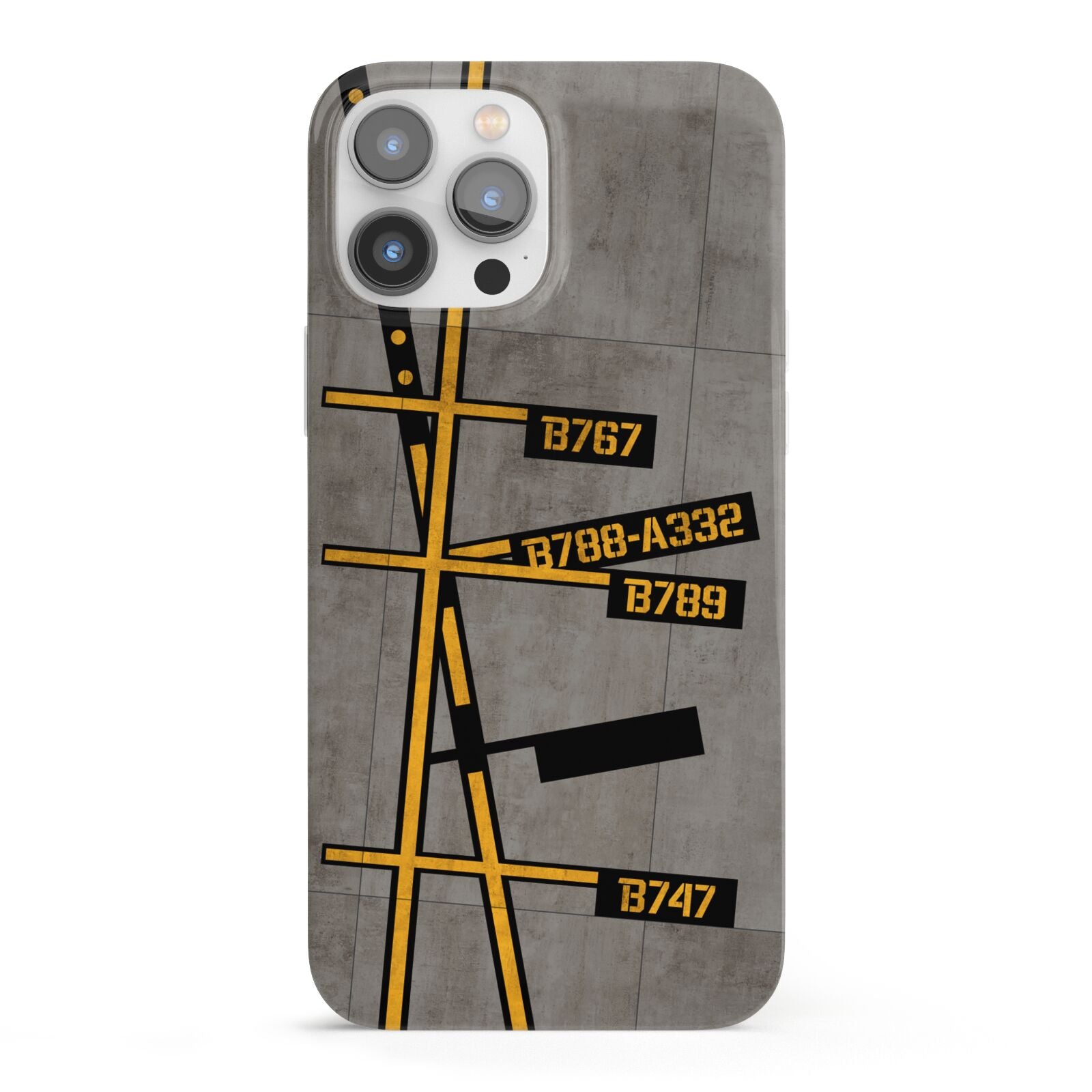 Airport Parking Markings iPhone 13 Pro Max Full Wrap 3D Snap Case