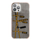 Airport Parking Markings iPhone 13 Pro Max TPU Impact Case with Pink Edges