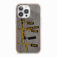Airport Parking Markings iPhone 13 Pro TPU Impact Case with Pink Edges