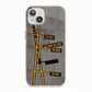 Airport Parking Markings iPhone 13 TPU Impact Case with White Edges