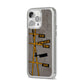 Airport Parking Markings iPhone 14 Pro Max Clear Tough Case Silver Angled Image