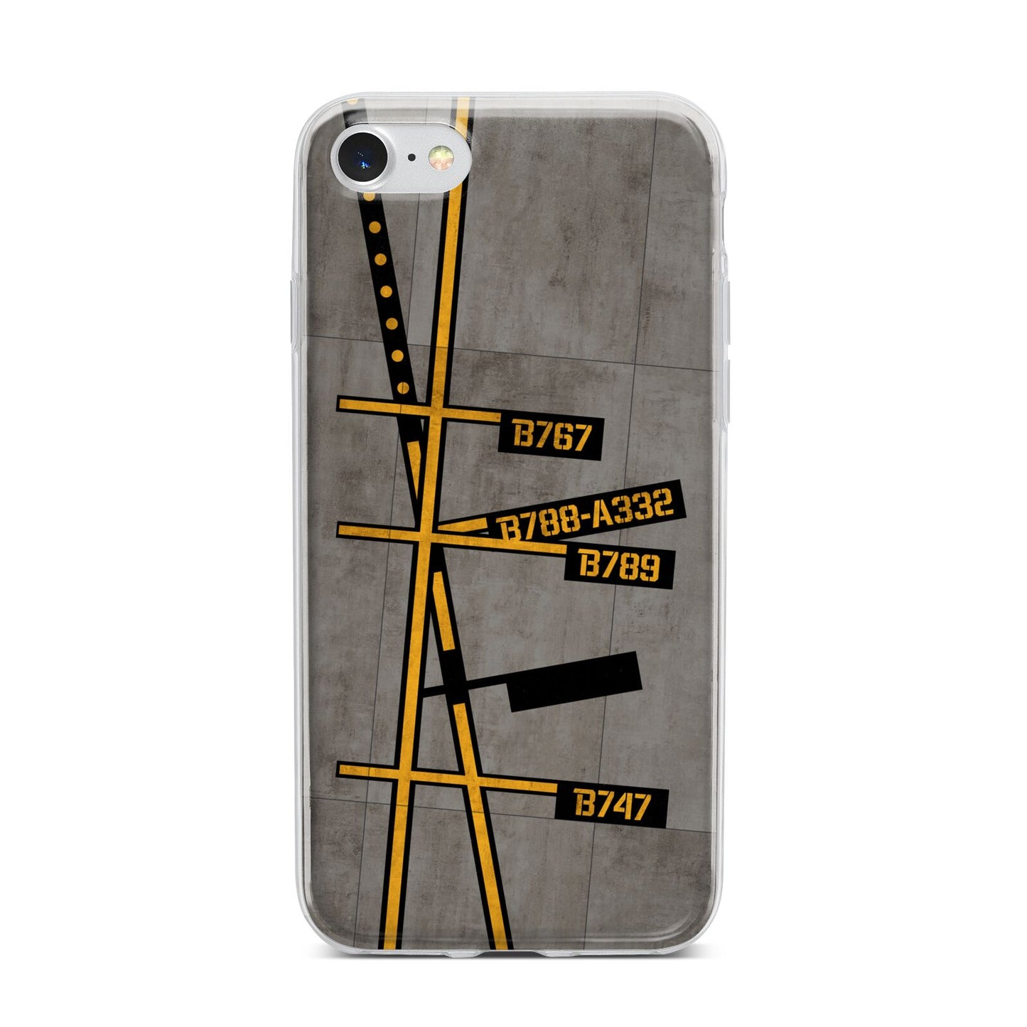 Airport Parking Markings iPhone 7 Bumper Case on Silver iPhone