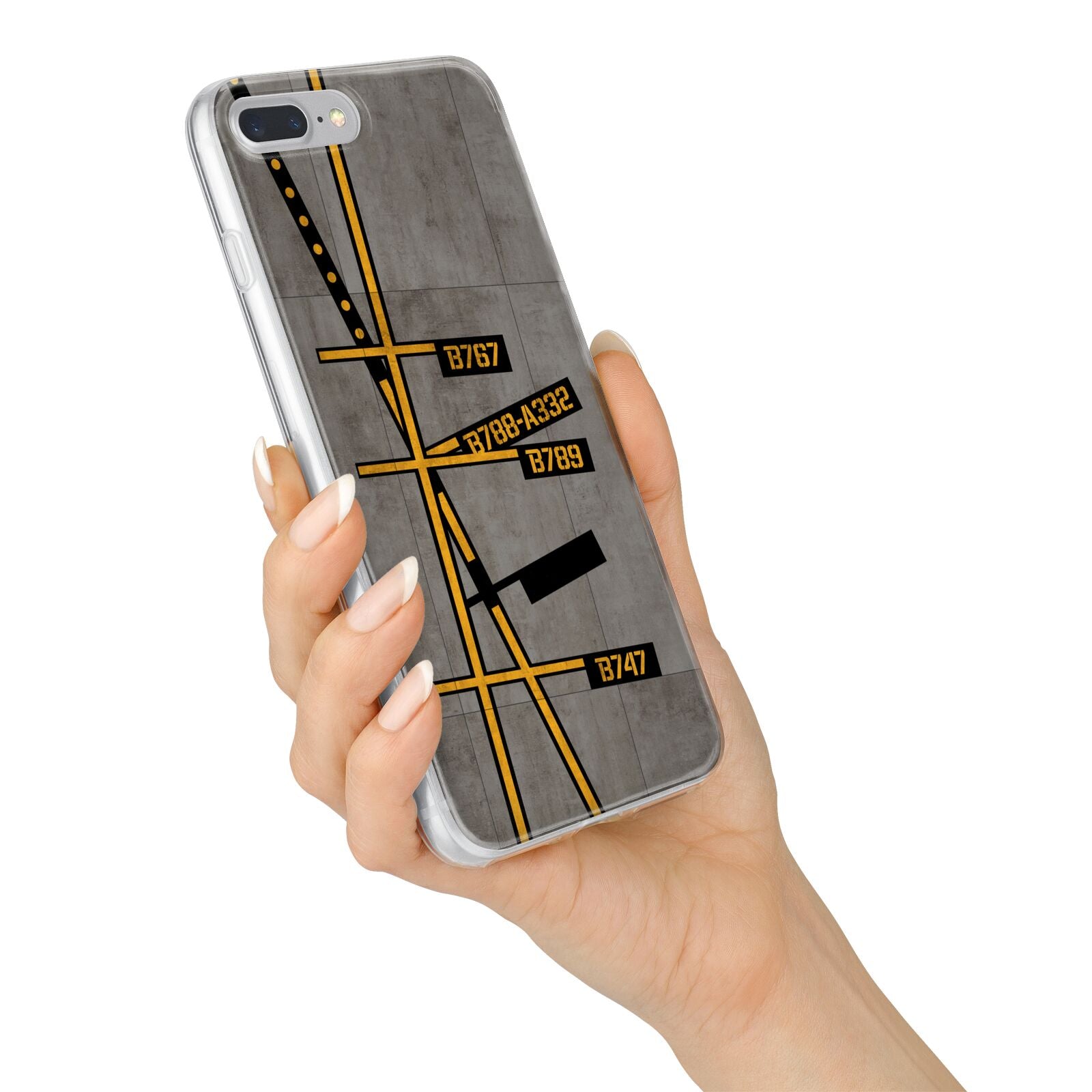Airport Parking Markings iPhone 7 Plus Bumper Case on Silver iPhone Alternative Image