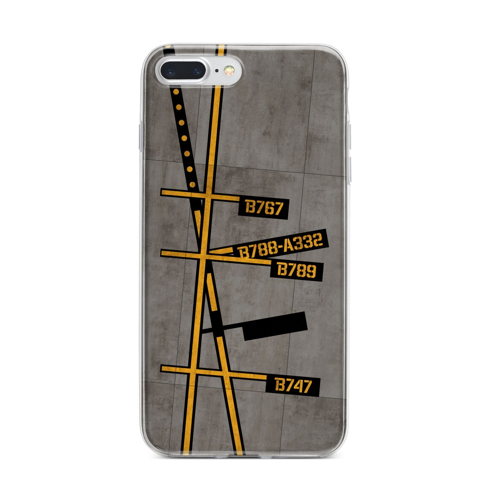 Airport Parking Markings iPhone 7 Plus Bumper Case on Silver iPhone
