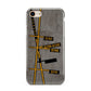 Airport Parking Markings iPhone 8 3D Tough Case on Gold Phone