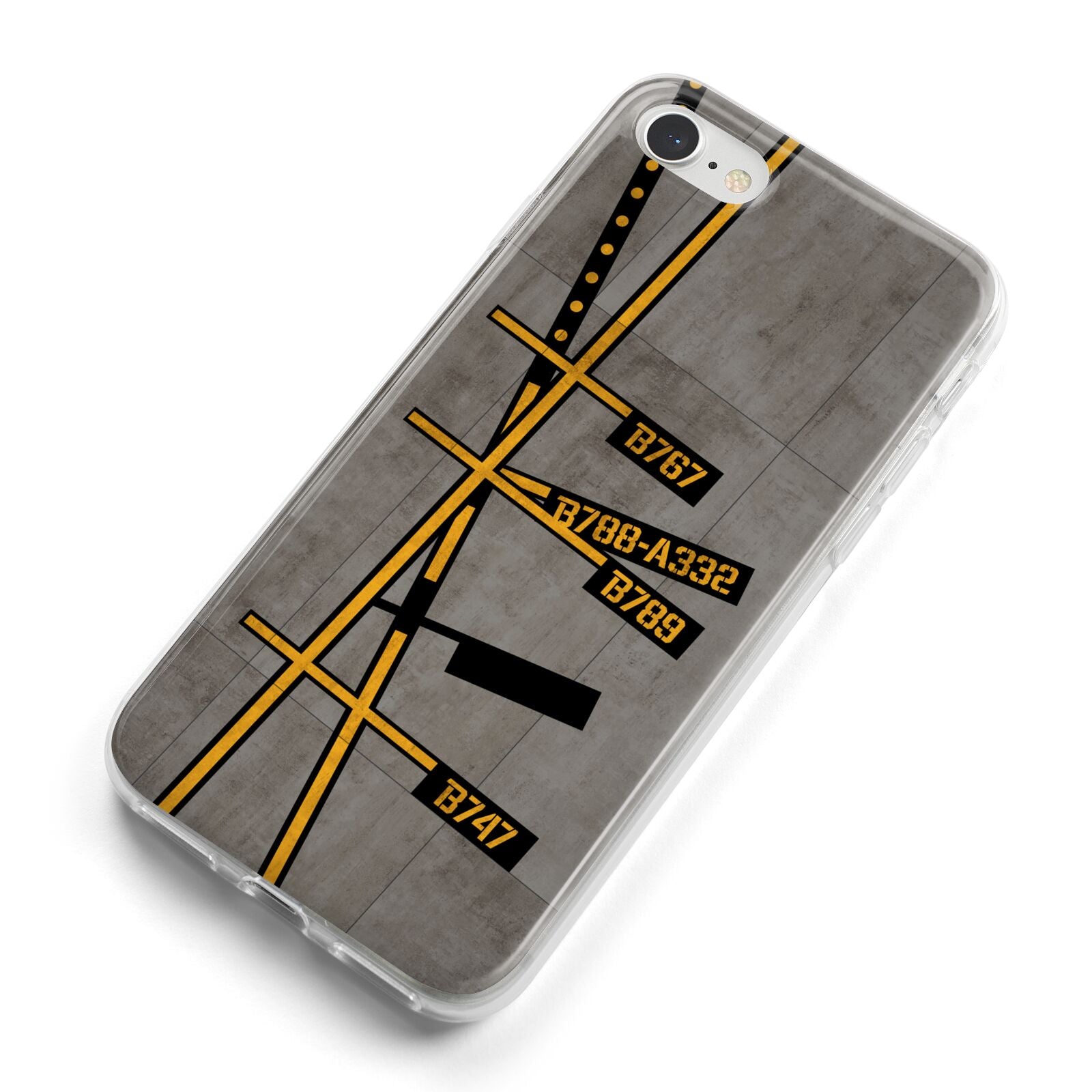 Airport Parking Markings iPhone 8 Bumper Case on Silver iPhone Alternative Image