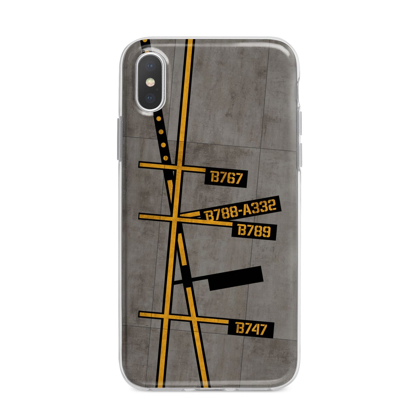 Airport Parking Markings iPhone X Bumper Case on Silver iPhone Alternative Image 1