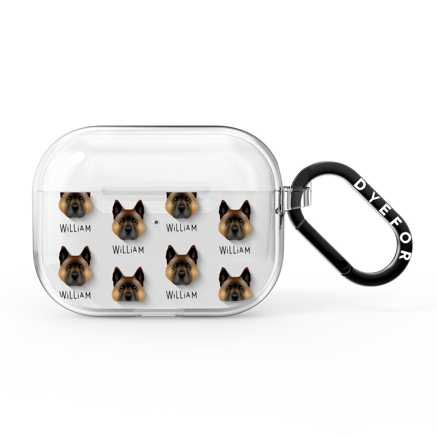 Akita Icon with Name AirPods Pro Clear Case