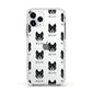 Akita Icon with Name Apple iPhone 11 Pro in Silver with White Impact Case
