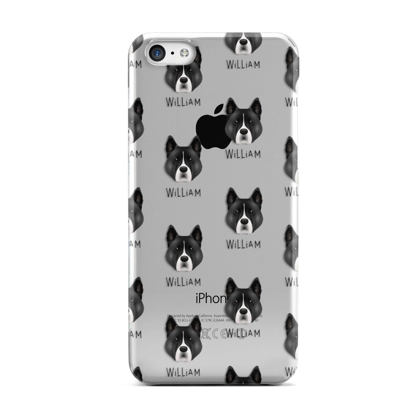 Akita Icon with Name Apple iPhone 5c Case