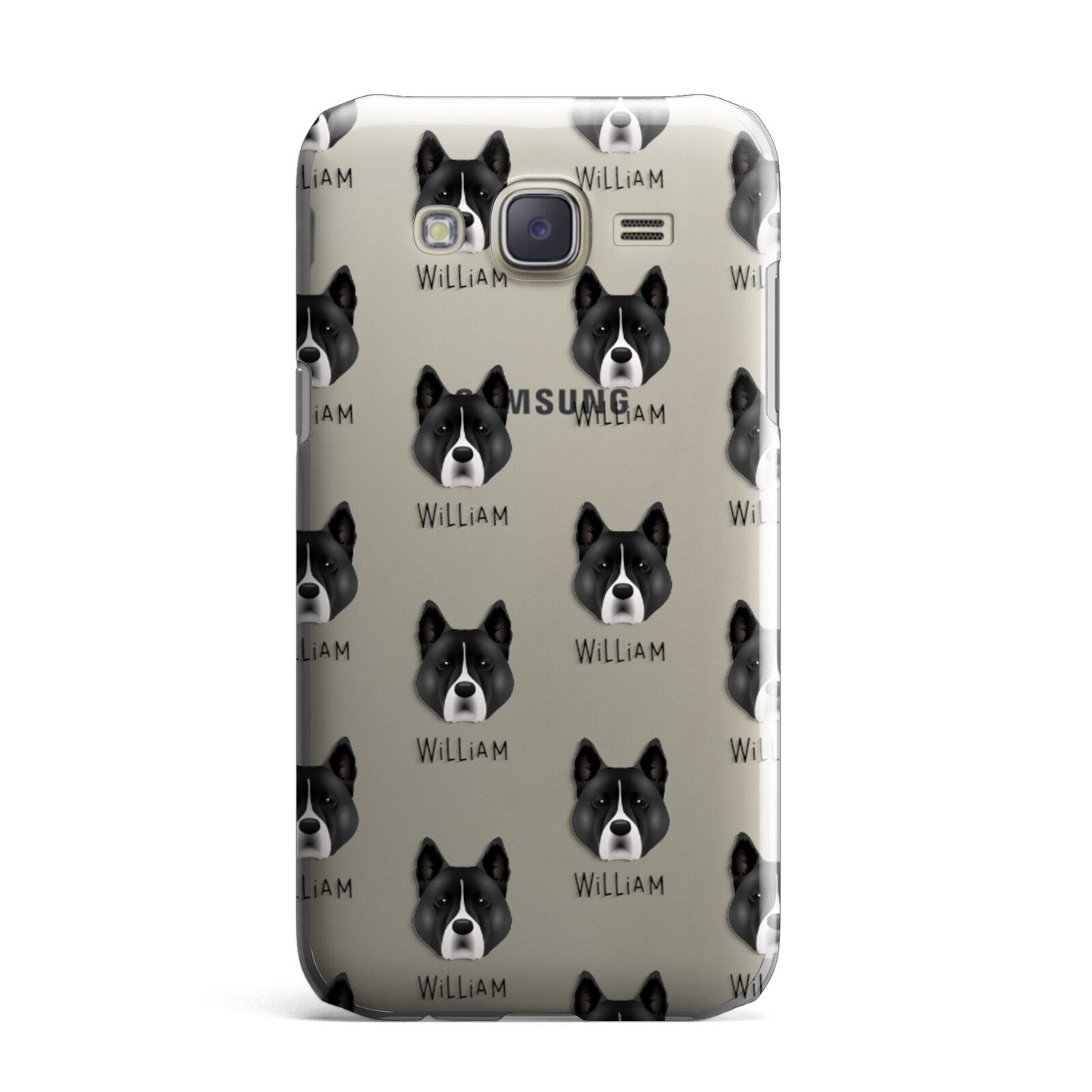 Akita Icon with Name Samsung Galaxy J7 Case