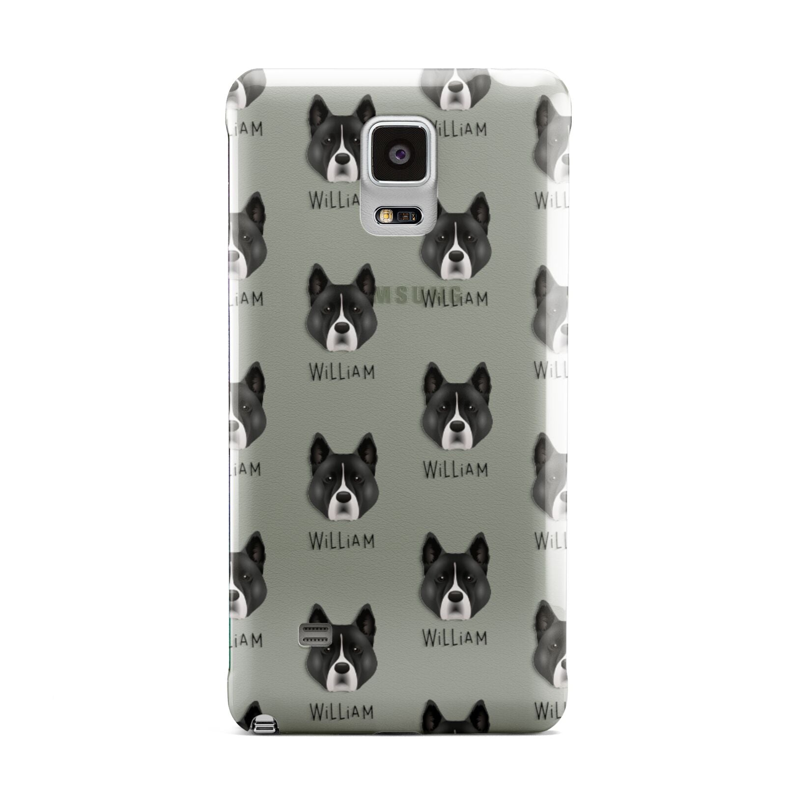 Akita Icon with Name Samsung Galaxy Note 4 Case