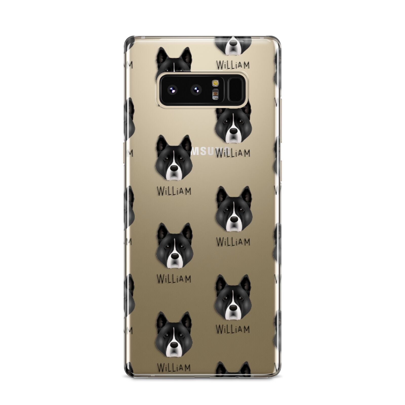 Akita Icon with Name Samsung Galaxy S8 Case