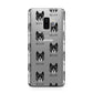 Akita Icon with Name Samsung Galaxy S9 Plus Case on Silver phone