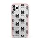 Akita Icon with Name iPhone 11 Pro Max Impact Pink Edge Case