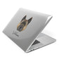 Akita Personalised Apple MacBook Case Side View