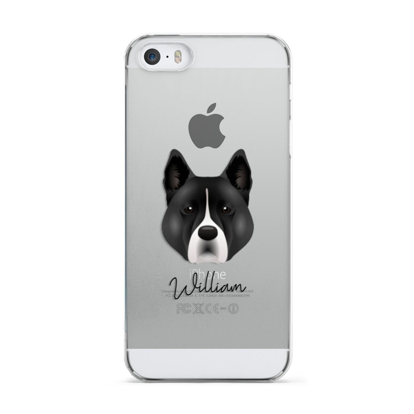 Akita Personalised Apple iPhone 5 Case