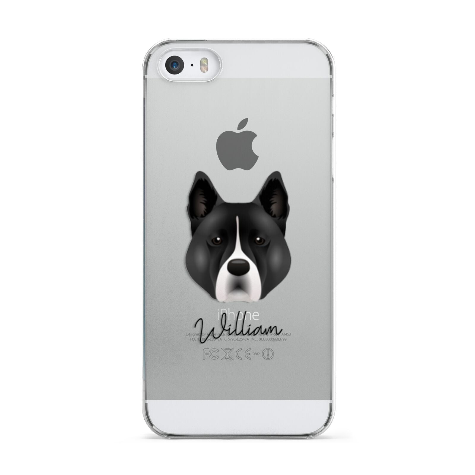 Akita Personalised Apple iPhone 5 Case
