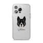 Akita Personalised iPhone 14 Pro Max Clear Tough Case Silver