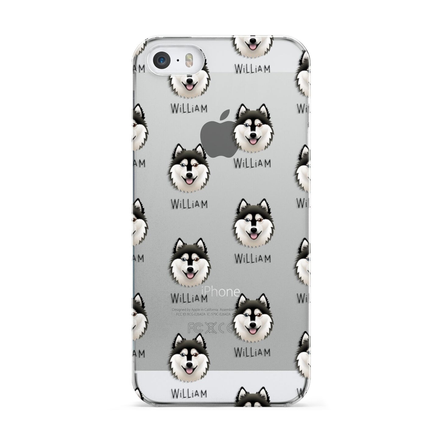 Alaskan Klee Kai Icon with Name Apple iPhone 5 Case