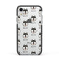 Alaskan Klee Kai Icon with Name Apple iPhone XR Impact Case Black Edge on Silver Phone