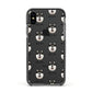 Alaskan Klee Kai Icon with Name Apple iPhone Xs Impact Case Black Edge on Black Phone