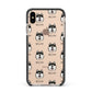 Alaskan Klee Kai Icon with Name Apple iPhone Xs Max Impact Case Black Edge on Gold Phone