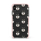 Alaskan Klee Kai Icon with Name Apple iPhone Xs Max Impact Case Pink Edge on Black Phone