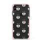 Alaskan Klee Kai Icon with Name Apple iPhone Xs Max Impact Case Pink Edge on Black Phone