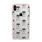 Alaskan Klee Kai Icon with Name Apple iPhone Xs Max Impact Case Pink Edge on Silver Phone