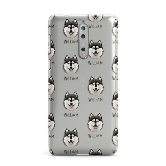 Alaskan Klee Kai Icon with Name Nokia Case
