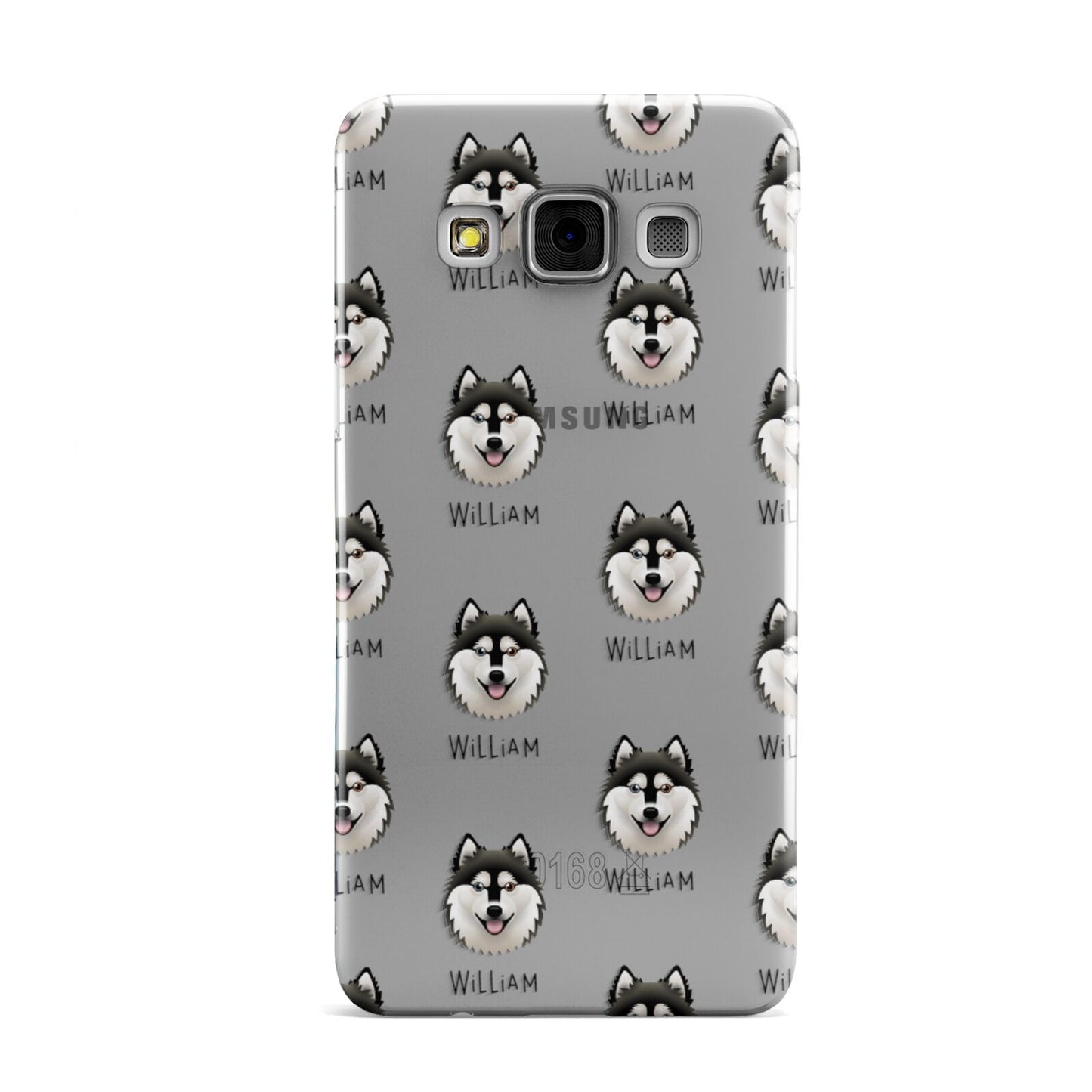 Alaskan Klee Kai Icon with Name Samsung Galaxy A3 Case