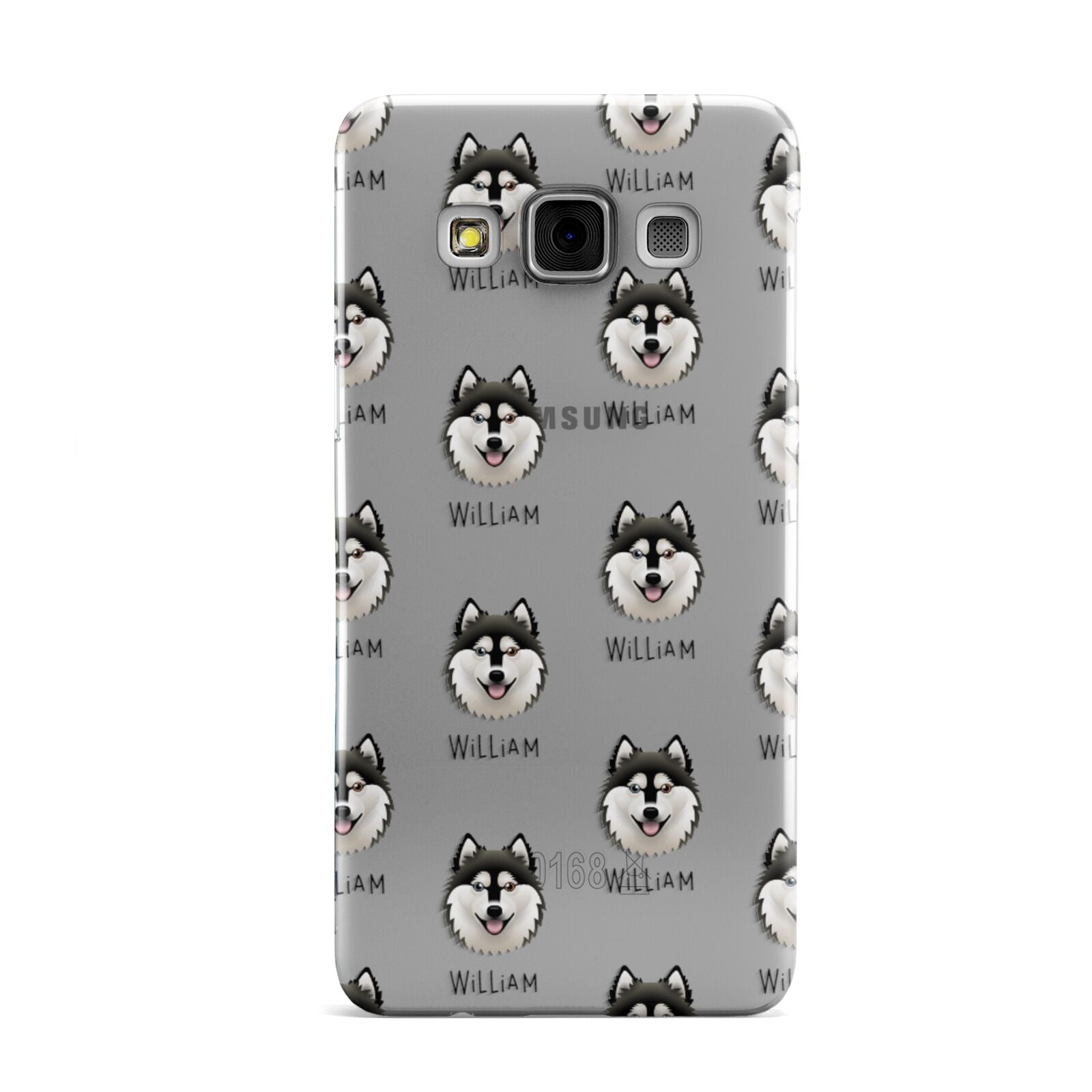 Alaskan Klee Kai Icon with Name Samsung Galaxy A3 Case