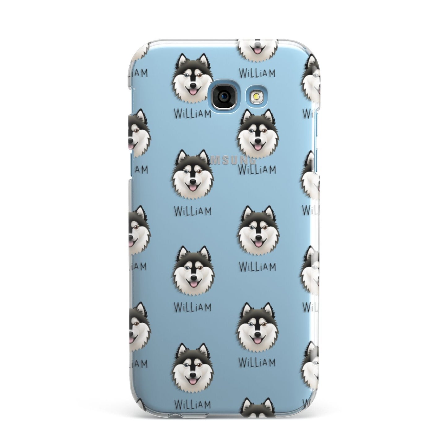 Alaskan Klee Kai Icon with Name Samsung Galaxy A7 2017 Case