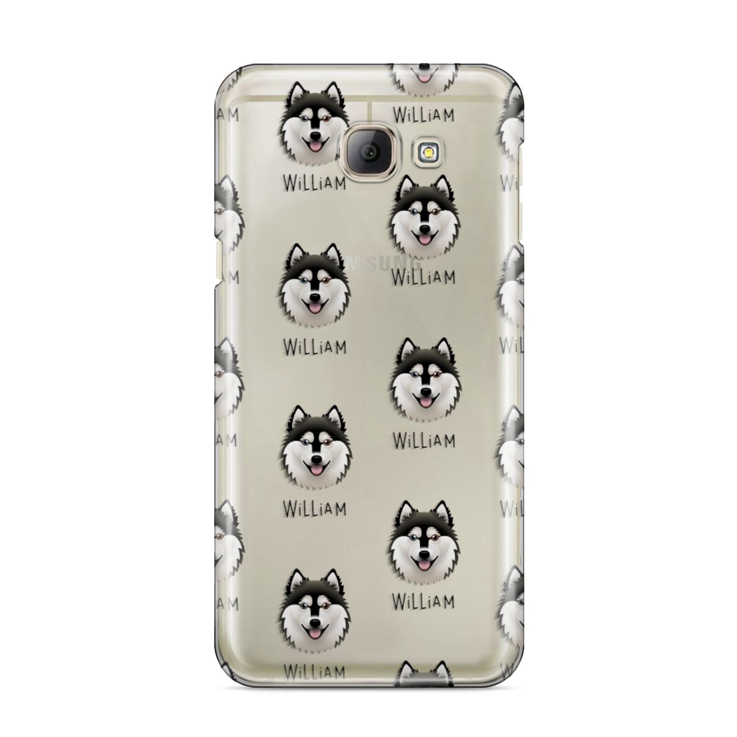 Alaskan Klee Kai Icon with Name Samsung Galaxy A8 2016 Case