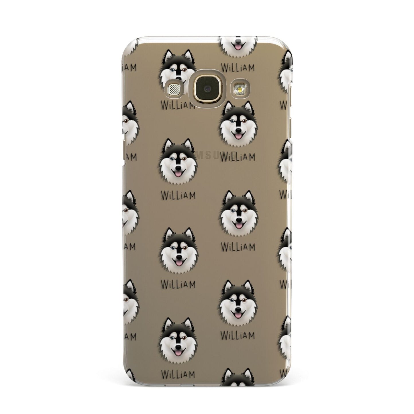Alaskan Klee Kai Icon with Name Samsung Galaxy A8 Case