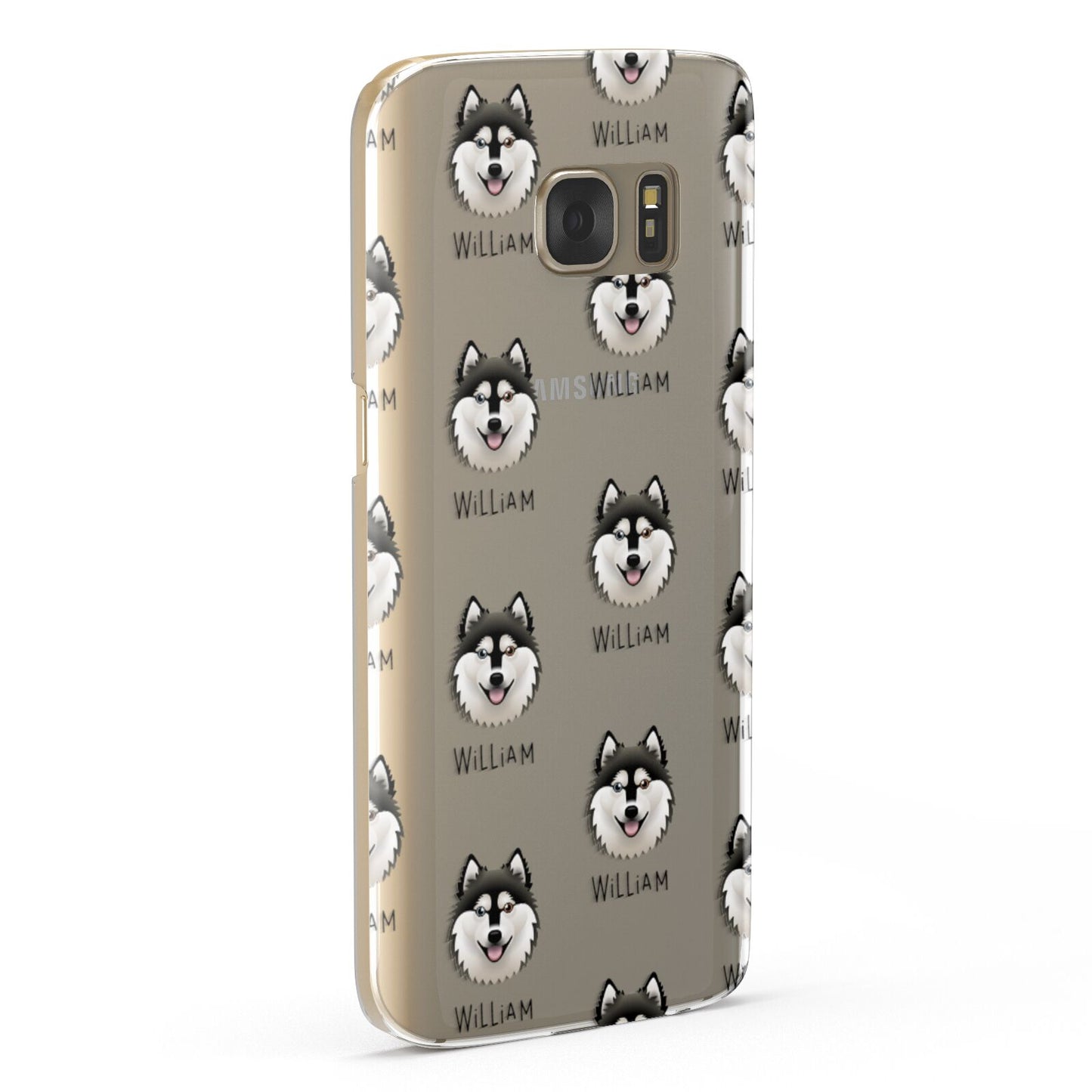 Alaskan Klee Kai Icon with Name Samsung Galaxy Case Fourty Five Degrees