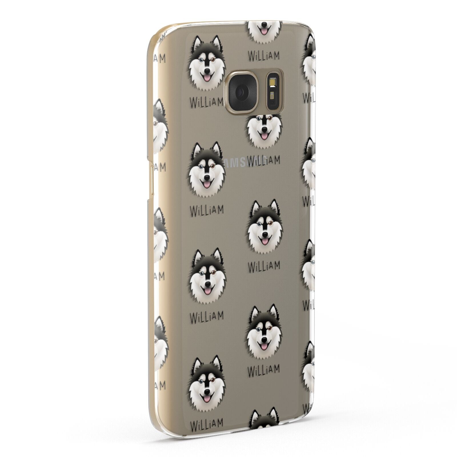 Alaskan Klee Kai Icon with Name Samsung Galaxy Case Fourty Five Degrees